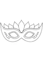 Vorschau - Arbeitsblätter - Prickelbilder / Fensterbilder Thema Fasching/Karneval - Grundschule - Bastelvorlagen - Seite 1