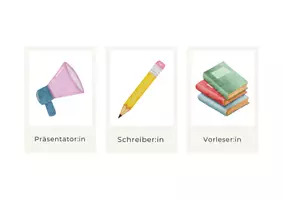 Vorschau - Anderer Materialtyp - Rollenkarten für Gruppenarbeiten / Klassenrat - Seite 1