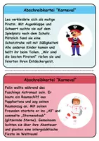 Vorschau - Unterrichtsreihen - Abschreibkartei Thema Fasching/Karneval - DaZ/DaF, Deutsch (schreiben) - Seite 3