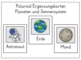 Vorschau - Stationenlernen - Kamera Ergänzungskarten Planeten - Deckblatt