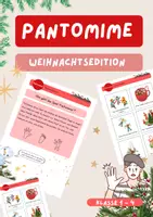 Vorschau - Arbeitsblätter - Spielerisches Lernen (Klasse 1-4): Pantomime - Weihnachtsedition - Deckblatt