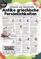 Vorschau - Arbeitsblätter - Antikes Griechenland - Lesetexte - Philosophen & Erfinder - Deckblatt