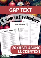 Vorschau - Arbeitsblätter - Gap text - A special reindeer - Deckblatt
