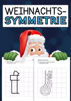 Vorschau - Arbeitsblätter - Weihnachts-Symmetrie (Klasse 3-5) - Deckblatt