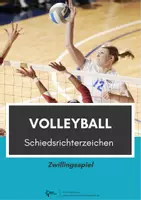 Vorschau - Spiele - Volleyball ⎮ Zwillingsspiel Schiedsrichterzeichen für deinen Sportunterricht - Deckblatt