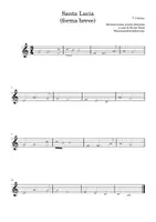 anteprima - Esercizi - Spartito didattico "Santa Lucia" - Pagina 3