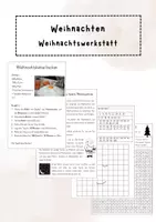 Vorschau - Arbeitsblätter - Weihnachten: Weihnachtswerkstatt - Deckblatt