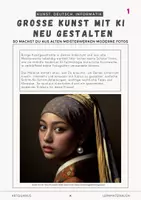 Vorschau - Stundenentwürfe - Große Kunst mit KI neu gestalten - Seite 1