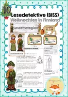 Vorschau - Unterrichtsreihen - Lesedetektive - Die Lesestrategien nach Biss (Weihnachten in Finnland) - Deckblatt