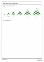 Vorschau - Arbeitsblätter - Mathe trifft Kunst: Einführung Dreieckszahlen - Seite 1