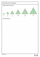 Vorschau - Arbeitsblätter - Mathe trifft Kunst: Einführung Dreieckszahlen - Seite 2