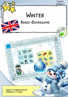 Vorschau - Spiele - Winter - Brettspiel für den Englischunterricht - Deckblatt