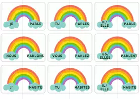 Aperçu - Apprentissages en autonomie - Flashcards/Jeu d'association : Les verbes -er - Page 2