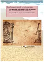 Vorschau - Stundenentwürfe - Das Problem der Epochengrenzen: Übergang vom Mittelalter zur Neuzeit anhand des Prozesses des Galilei; Unterrichtsentwurf mit Lösungsskizze für Klasse 7 /8 - Deckblatt