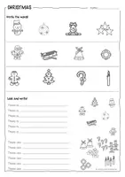 Vorschau - Arbeitsblätter - Christmas - Weihnachten - Worksheet and picture cards - Seite 3