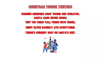 Vorschau - Arbeitsblätter - Freebie Christmas Tongue Twisters - Deckblatt