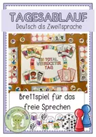 Vorschau - Spiele - TAGESVERLAUF Brettspiel zum freien Sprechen - Deckblatt