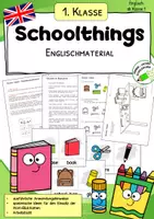 Vorschau - Arbeitsblätter - Englisch - Schoolthings - Schulsachen - Klasse 1 - Deckblatt