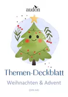 Vorschau - Anderer Materialtyp - Weihnachten und Advent - DaZ - Themen-Deckblatt für ein Vokabelheft Deutsch im Schnellhefter - Deckblatt