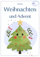 Vorschau - Anderer Materialtyp - Weihnachten und Advent - DaZ - Themen-Deckblatt für ein Vokabelheft Deutsch im Schnellhefter - Seite 2