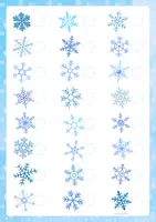 Vorschau - Stationenlernen - ❄️ Schau genau Schneeflocke finde den Zwilling - Seite 1