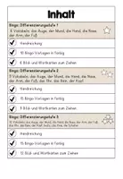 Vorschau - Spiele - Körperteile Körper Bingo 3fach differenziert - DaZ DaF Sprachförderung - Seite 1