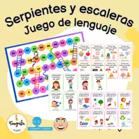 Vista previa - Juegos / Gamificación - Juego de lenguaje: serpientes y escaleras - Portada