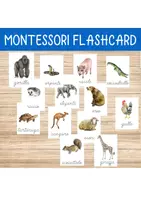 anteprima - Flashcard - 🐾Carte Montessori degli Animali - Pagina di copertina