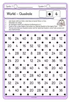 Vorschau - Arbeitsblätter - Würfel Quadrate Multiplikation 4 - Seite 2