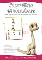 Aperçu - Feuilles d'exercices - Quantités et Nombres DINOSAURES Vol.2 - Page de couverture