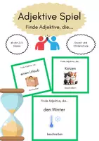 Vorschau - Spiele - Materialpaket Wortarten Spiele Finde Nomen, Verben, Adjektive - Seite 1