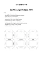 Vorschau - Stationenlernen - Escape Rooms Literatur (Materialpekt) - Deckblatt