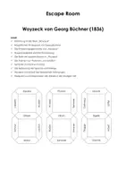 Vorschau - Arbeitsblätter - Escape Room "Woyzeck von Georg Büchner (1836)" - Deckblatt