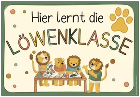 Vorschau - Poster - Löwenklasse- Türschild/ Klassenschild - Seite 2