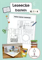 Vorschau - Mal- und Bastelvorlagen - Kunst Idee: PopUp Leseecke basteln - Deckblatt