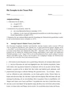 Vorschau - Klassenarbeiten - Klausur EF Fremdsein & Europäer in der Neuen Welt inkl. EWH - Deckblatt