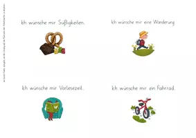Vorschau - Unterrichtsreihen - Wünsche schreiben - Schlangensätze - Aufgabenkarten - Seite 2