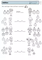 Vorschau - Arbeitsblätter - Addition bis 10: Weihnachten, Zahlenraum bis 10, Rechengeschichten, Malen und Rechnen - Seite 2