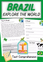 Vorschau - Arbeitsblätter - Brazil Reading Comprehension Englisch Reading Games Klasse 8 English - Deckblatt