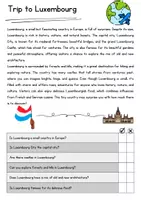 Vorschau - Arbeitsblätter - Luxembourg Reading Comprehension Englisch Reading Games Klasse 8 English - Seite 1