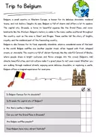 Vorschau - Arbeitsblätter - Belgium Reading Comprehension Englisch Reading Games Klasse 8 English - Seite 1