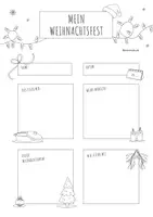 Vorschau - Arbeitsblätter - Steckbrief | Mein Weihnachtsfest – Weihnachten (Lineatur 1. Klasse) - Seite 2