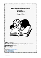 Vorschau - Arbeitsblätter - Mit dem Wörterbuch arbeiten - Deckblatt