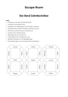 Vorschau - Spiele - Escape Room "Der Beruf Zahntechniker" - Deckblatt