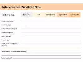 Vorschau - Lehrpläne/Lehrermaterial - Bewertung mündliche Leistungen (Gesellschaftswissenschaften) - Seite 2