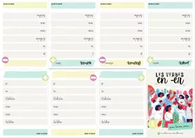 Vorschau - Arbeitsblätter - Minibooks: Les verbes en -er - Seite 1