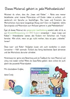 Vorschau - Arbeitsblätter - Schulsachen Lesen und Kleben Deutsch als Zweitsprache - Seite 1