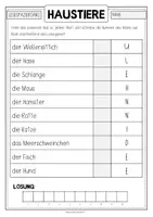 Vorschau - Arbeitsblätter - HAUSTIERE Lesespaziergang - Seite 2