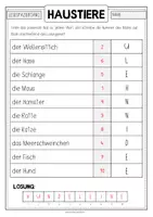 Vorschau - Arbeitsblätter - HAUSTIERE Lesespaziergang - Seite 3