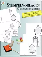 Vorschau - Arbeitsblätter - Weihnachtskarten "Stempelbilder WEIHNACHTEN" (Stempelvorlagen, Karten, Grußkarten) - Deckblatt